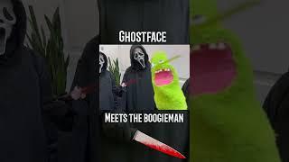 Ghostface Meets The Boogieman! #shorts #puppet #convention
