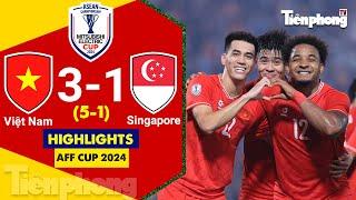 HIGHLIGHTS Việt Nam 3-1 Singapore: Xuân Son lập cú đúp và lại 'ép' Tiến Linh ghi bàn