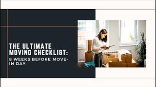 The Ultimate Moving Checklist: 8 Weeks Before Move-In Day | Better Removalists Adelaide