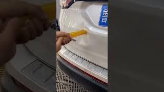 How to remove car dents using a glue gun  #shorts