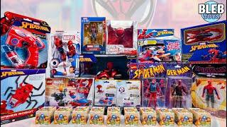 Spider-man Toy Collection Unboxing ASMR review | Spider-man real web | Hasbro action figures