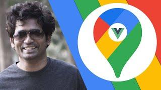 Vue JS + Google Maps API Course Promo