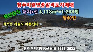 청주시상당구미원면종암리토지매매