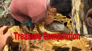 UNBELIEVABLE GOLD BARS AND GOLDEN RELICS RECOVERED COMPILATION#yashashree clarice