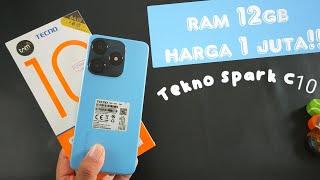 Hp 1 juta Yg bikin Resah kompetitor!! Unboxing Tekno Spark 10C Ram 12GB!!