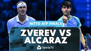 Alexander Zverev vs Carlos Alcaraz EPIC Match Highlights | Nitto ATP Finals 2024