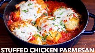 Stuffed Chicken Parmesan Recipe (with Gluten Free Option)