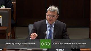 Foreign interference is an existential threat to Canada: Christian Leuprecht / MLI in Parliament