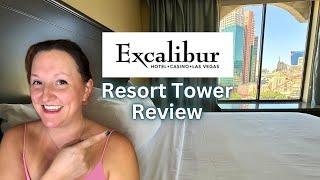 BEST Las Vegas STRIP VIEW on a Budget  Resort Tower - Two Queen at Excalibur