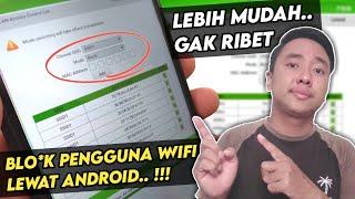 Cara Blokir Pengguna Wifi Indihome Lewat Android/Smartphone - Zulkifli Channel