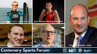 '100 Years of Sport in Northern Ireland, a discussion hosted by BBC NI's Stephen Watson,