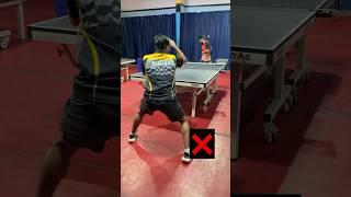 Topspin on Backspin VS Counter Correct Technique #tabletennis