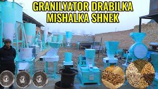 GRANULYAROR, DRABILKA, MISHLAKA, SHNEKLAR TAYYORLAB BERAMIZ