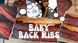 Pit Boss Smoked Baby Back Ribs! I Fell ASLEEP and WOKE up to the Perfect Ribs!