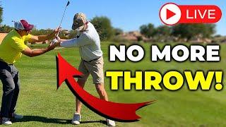Golf Lesson: Correcting A Throw From The Top Of The Backswing (LIVE)