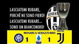 INTER - JUVE(LADRA) 1-1: RAPINA DEI GOBBI DI MER.... NON AVETE VERGOGNA, SIETE UNA FOGNA, VI ODIO!