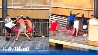 Alabama boat brawl: Black dock-worker attacked by white boaters sparking huge fight