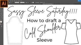 How to draft a Cold Shoulder Sleeve - Sassy Sleeve Saturday!