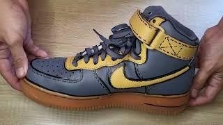 How to customize your shoes (Part 2 of 2) - NIKE AF1 edition. *Sketching on the actual shoes*