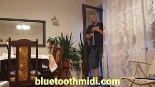 CME WIDI Master with Electronic Wind Instrument Wireless MIDI Bluetooth MIDI Akai EWI to iPad