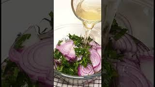 Маринованный лук к шашлыкам! Отличная общепитовская закуска!  #закуска #вегетарианскиерецепты