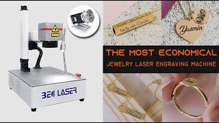 20W mini jewelry laser engraving machine for personalized necklaces pendants rings