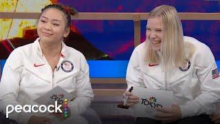 Suni Lee & Jade Carey Test Their Friendship In A Game of ‘Newly Medaled'! | Tokyo LIVE