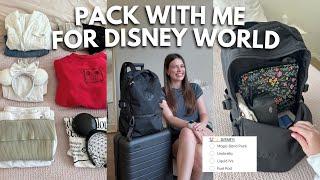 PACK WITH ME FOR DISNEY WORLD - summer packing tips, park essentials, carry on only packing & more!