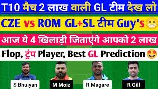 CZE vs ROM Dream11 Prediction, CZE vs ROM Dream11 Team, CZE vs ROM Dream11 Prediction Today Match