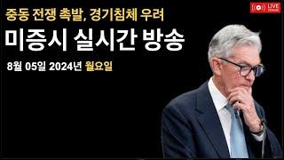 (2024년 8월 5일) 전세계 증시 대폭락 / 중동 전쟁 촉발 / 긴급 연준 회의 / 일본금리 2번 추가 인상 / 비트코인, 암호화폐 폭락 / 미증시, 비트코인 실시간 방송