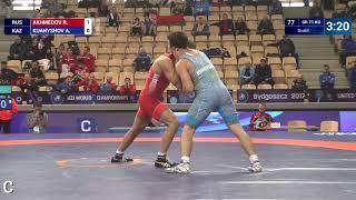 Qual. GR - 71 kg: R. AKHMEDOV (RUS) df. A. KUANYSHOV (KAZ) by VPO1, 2-1