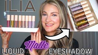 ILIA Liquid Powder Matte Eye Tint Swatches & Review