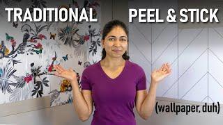 Traditional vs Peel and Stick wallpaper | Everything you need to know!