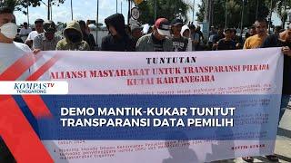 Demo Mantik-Kukar Tuntut Transparansi Data Pemilih