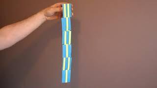 Origami Jacobs' Ladder (with tutorial link)