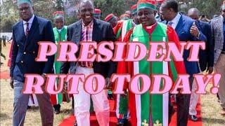 President Ruto's Inspiring Visit to African Divine Church in Nairobi!" Today