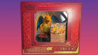 INCREDIBLE CHARIZARD EX super-premium collection box!!!