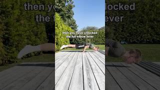 How to learn the elbow leverEasier than it looks, can you do it?🫵 #calisthenics