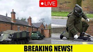  BREAKING - Knifeman RAMS Car In To Aldershot Army Barracks - Bomb Disposal Called!