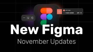 Figma November Updates Are Here! - Underline Styles, AI Slides, Color Picker & More