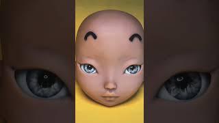 The Power of Eyebrows!  #pidgindoll #eyebrows #sculptor