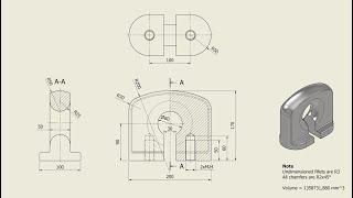 Tutorial Inventor - 444 CABLE SUPPORT