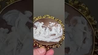 Mid-Victorian shell cameo in gold-cased frame, circa 1845 – sold by karendeakinantiques.com