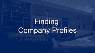 Finding Company Profiles