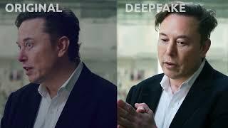Deepfake Example. Original/Deepfake Elon Musk.