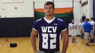 West Canada Valley TE Mason Schloop talks about stiff defenses in Class D