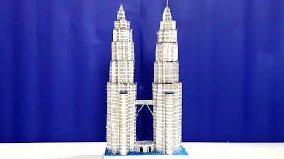 Petronas Twin Towers model making | How to make Twin Towers | twin towers for school project | klcc