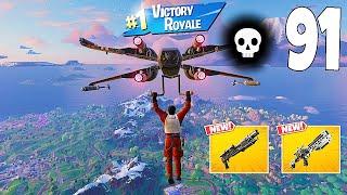 91 Elimination Solo Vs Squads "Zero Build" Gameplay Wins (NEW Fortnite Chapter 6 PC)
