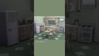Restored Pastel Kitchen  The Sims 4 Restoration Workshop kit & base game, no CC #ts4 #sims4