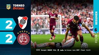 RIVER 2 - 2 LANÚS | Resumen del partido | #TorneoBetano 2024